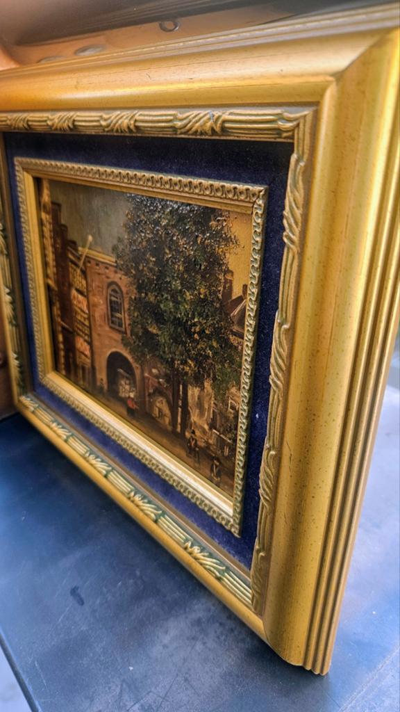 Maroufle  in bladGoude LijS bling oudhollands stadgezicht, Antiek en Kunst, Kunst | Schilderijen | Klassiek, Ophalen