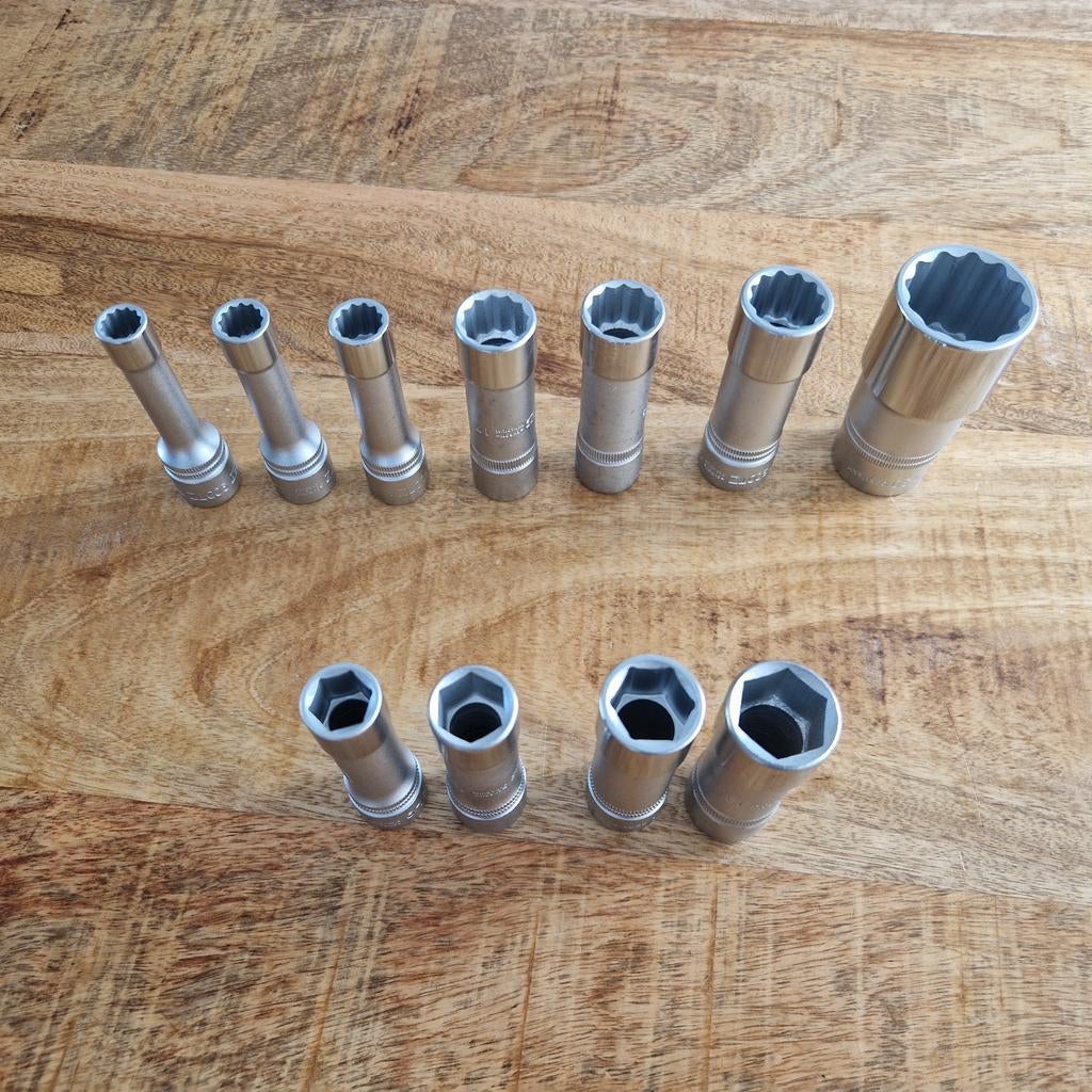 Hazet 900Lg 1/2" lange doppen (zgn), Ophalen of Verzenden, Zo goed als nieuw