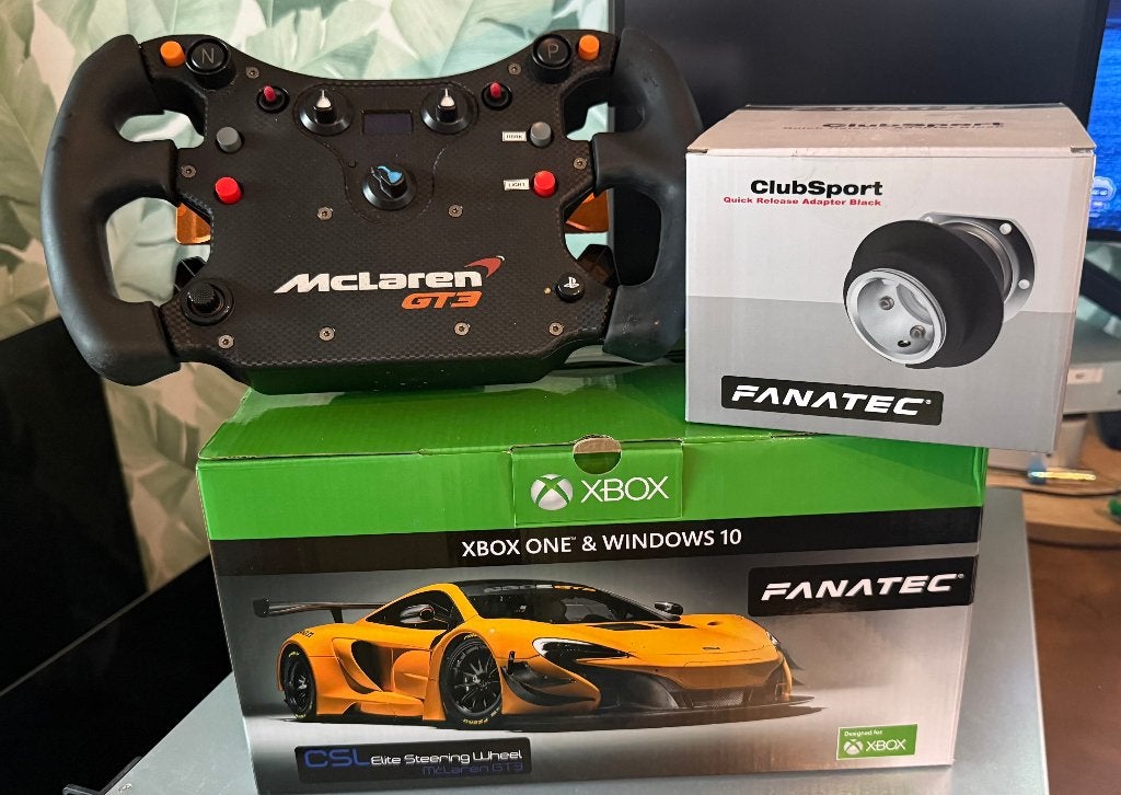 Fanatec CSL Elite McLaren GT3 + QR1, Ophalen of Verzenden, Zo goed als nieuw, Fanatec, SimLab, GRID, Trak Racer, Simucube