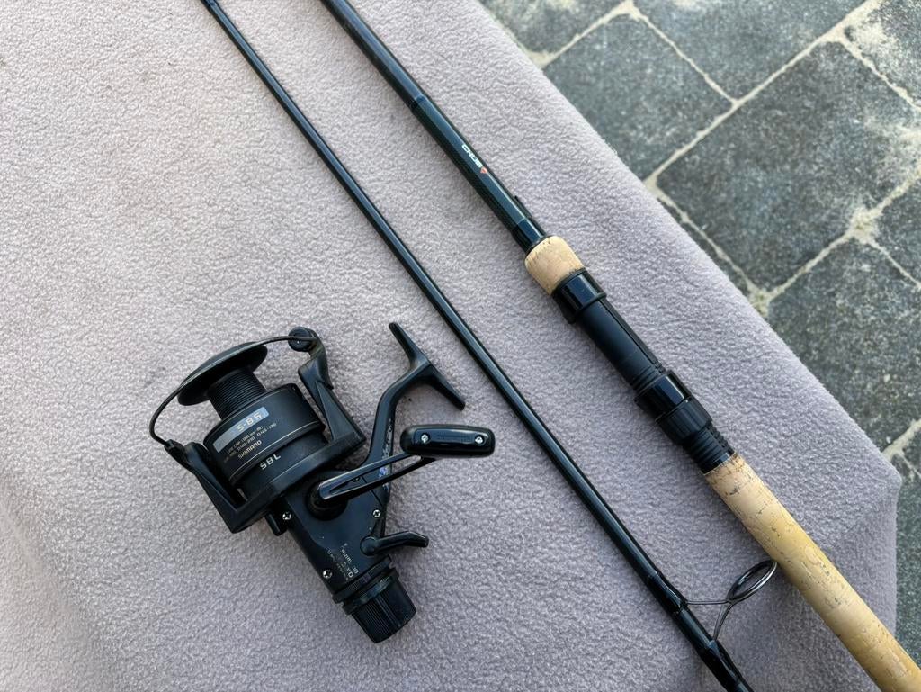 Chub outkast 12ft 3lb hengel + shimano baitrunner molen, Ophalen, Gebruikt, Werphengel