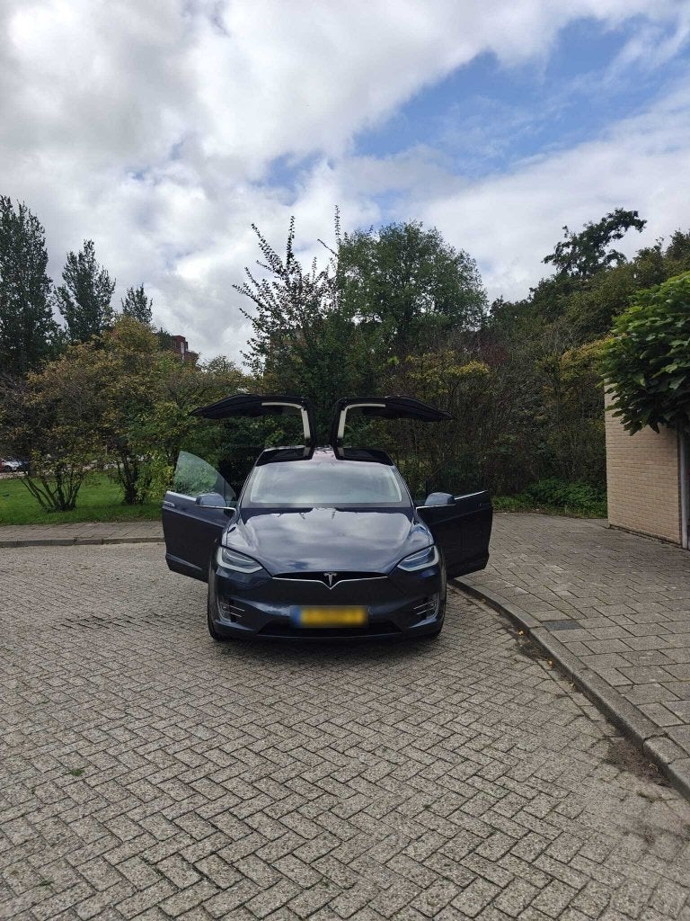Tesla Model X 100D 6-zits | 2018 | NL | Nieuwe APK 08-2027, Auto's, Automaat, Model X, Zwart, 2433 kg