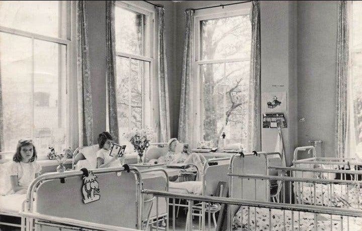 Rotterdam Eudokia ziekenhuis Bergweg Kinderzaaltje 1964, Verzenden, 1960 tot 1980, Gelopen, Zuid-Holland