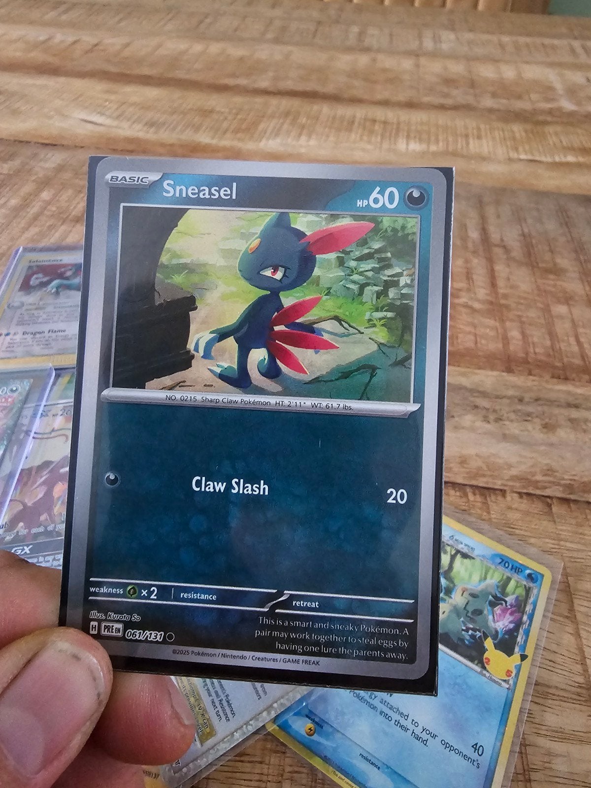 Sneasel Masterball Prismatic Evolutions Pokémon Kaart, Ophalen of Verzenden, Nieuw, Losse kaart, Foil
