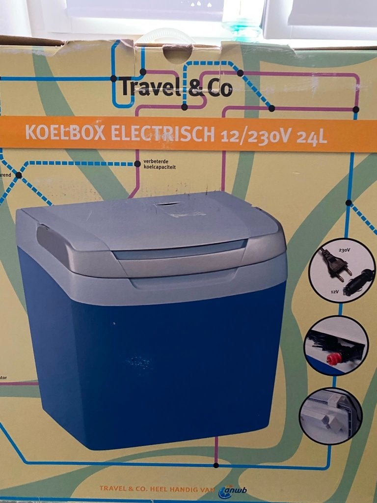 Koelbox Electrisch 12/230V 24 Liter, Ophalen, Gebruikt, Koelbox, Elektrisch