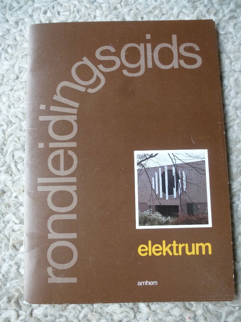 elektrum rondleidingsgids, Boeken, Geschiedenis | Stad en Regio, Ophalen of Verzenden, 20e eeuw of later, Nieuw