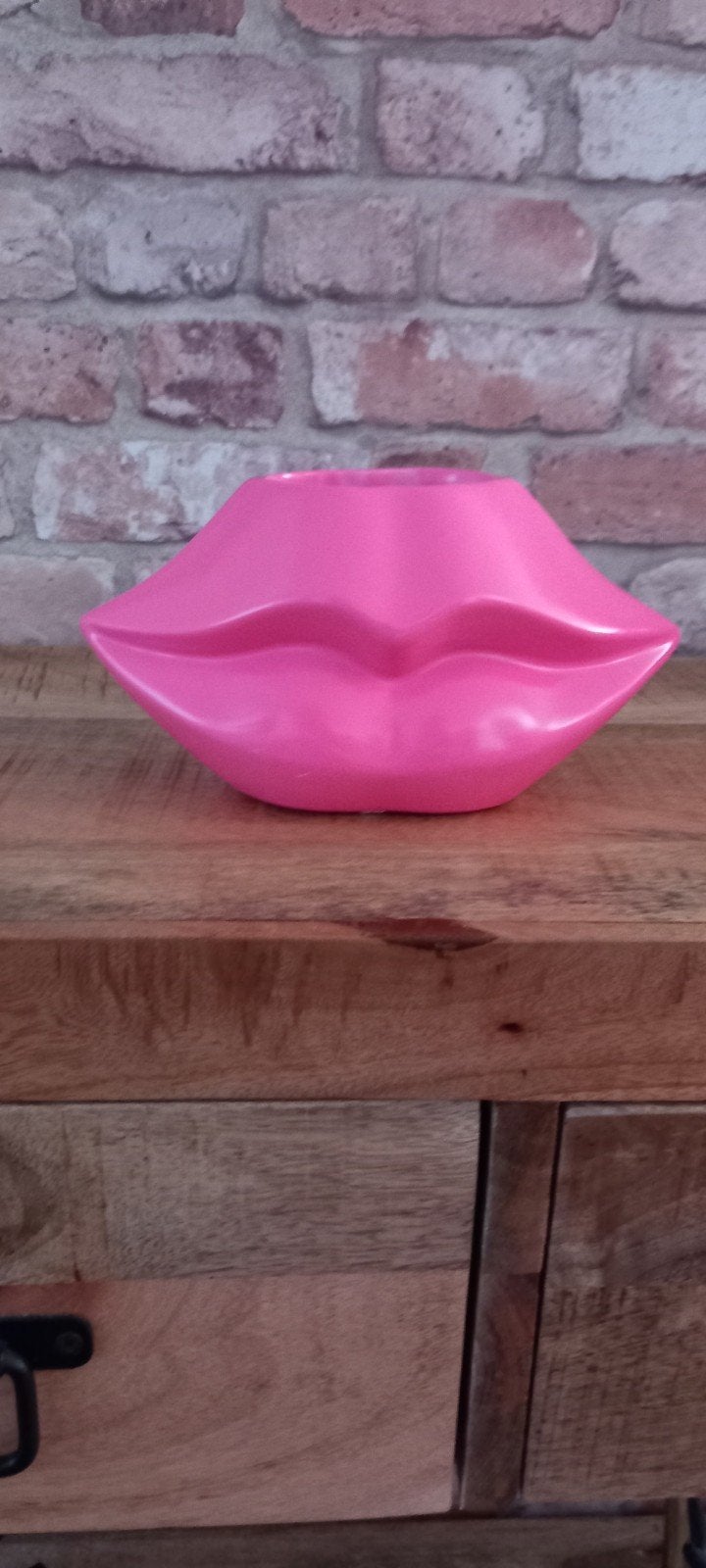 Housevitamin:Roze Lips Don't Lie Bloempot❤️NIEUW❤️, Huis en Inrichting, 1446dt, Nieuw, Ophalen of Verzenden, Housevitamin