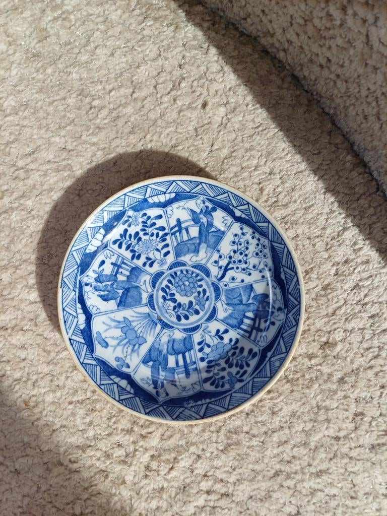 Blauw-wit schoteltje met patroon, Ophalen of Verzenden