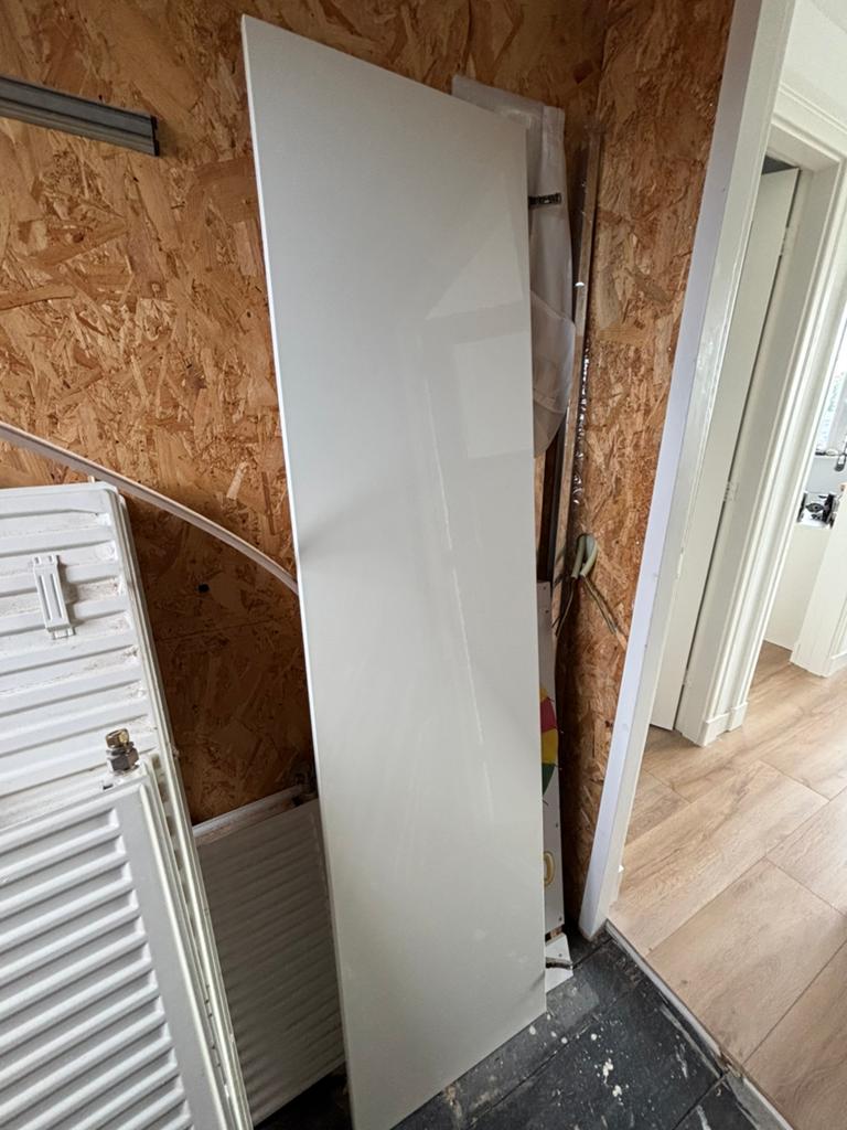 Pax-kast 200x50x60 + deur hoogglans, Ophalen, 200 cm of meer, 50 tot 100 cm, Overige houtsoorten
