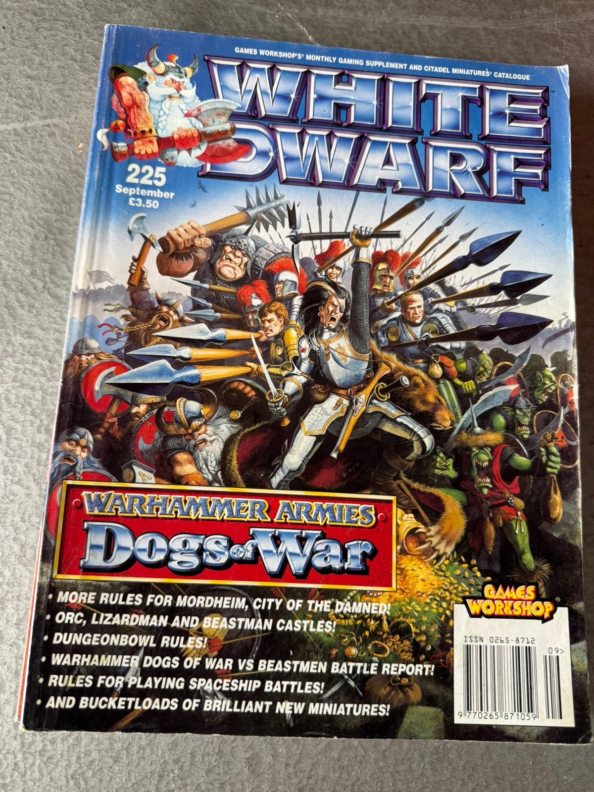 White Dwarf 225 sep 1998, Hobby en Vrije tijd, Wargaming, Ophalen of Verzenden, Gebruikt, Warhammer, Boek of Catalogus