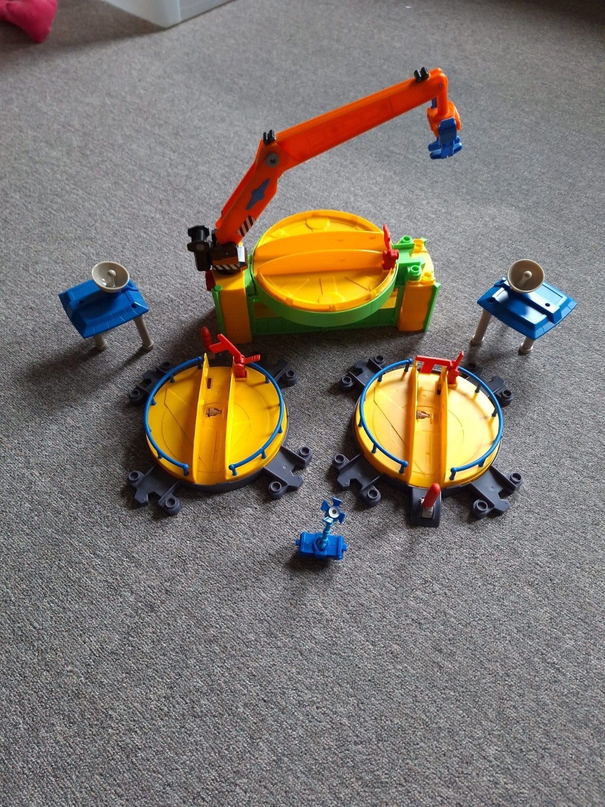 Chuggington hijskraan en rangeercircels, Overige merken, Gebruikt, Onderdelen, Zelf te bouwen