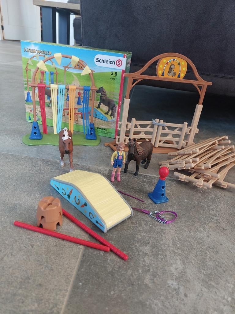 Schleich agility set, Verzamelen, Speelgoed, Ophalen of Verzenden, Zo goed als nieuw