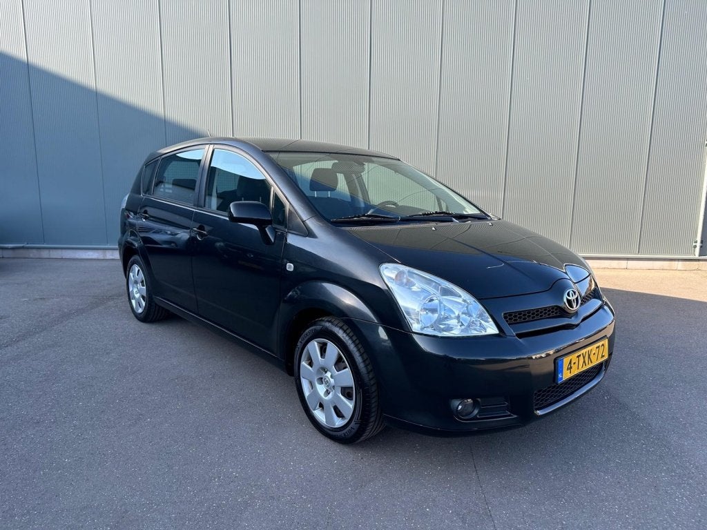 Toyota Verso 1.8 VVT-i Terra 7p. CLIMA AIRCO | ONDERHOUDSBOE, Auto's, Toyota, 129 pk, 7 stoelen, Zwart, Bedrijf