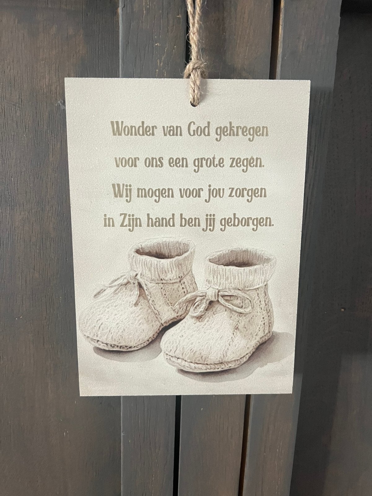 Decoplankje zwangerschap of geboorte, Ophalen of Verzenden, Nieuw