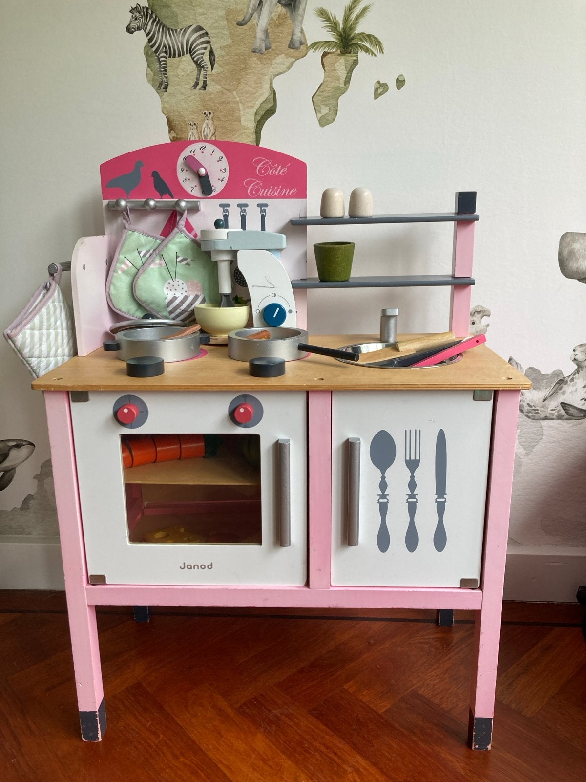 Janod Houten Speelkeuken - Roze (Côté Cuisine), Ophalen, Gebruikt