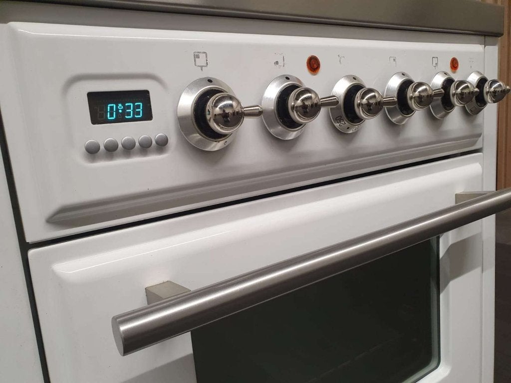 Boretti Majestic gasfornuis 70cm wit rvs GASOVEN 4 pits, Niet ingevuld, 60 cm of meer, Niet ingevuld, Ophalen of Verzenden