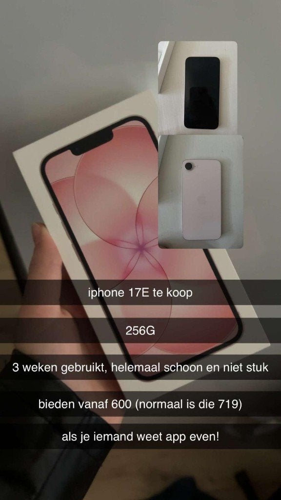 IPhone 17e, Overige modellen, Zo goed als nieuw, Ophalen, 256 GB