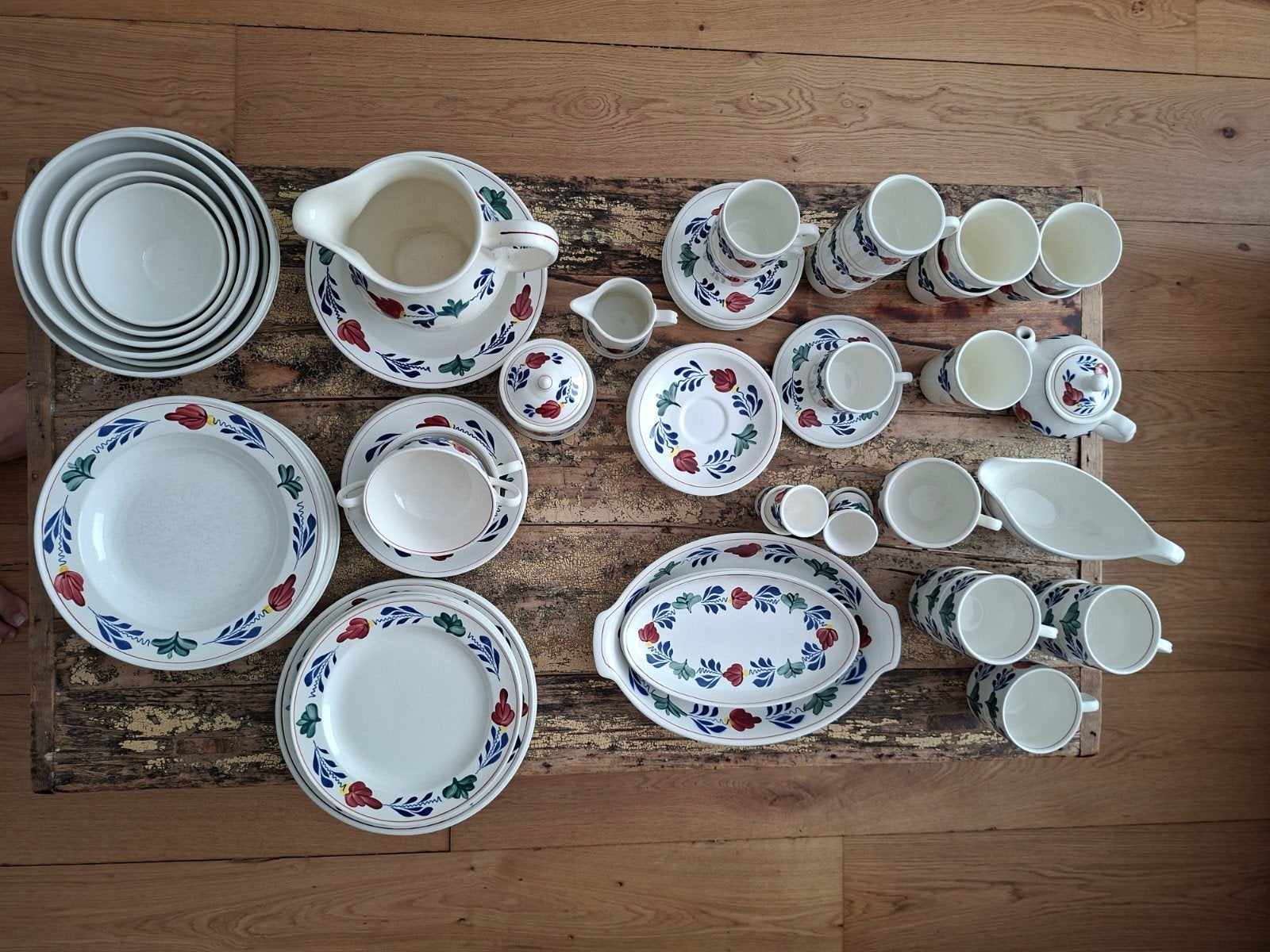 Boerenbont servies, Ophalen, Gebruikt, Landelijk/Boerenbont, Aardewerk