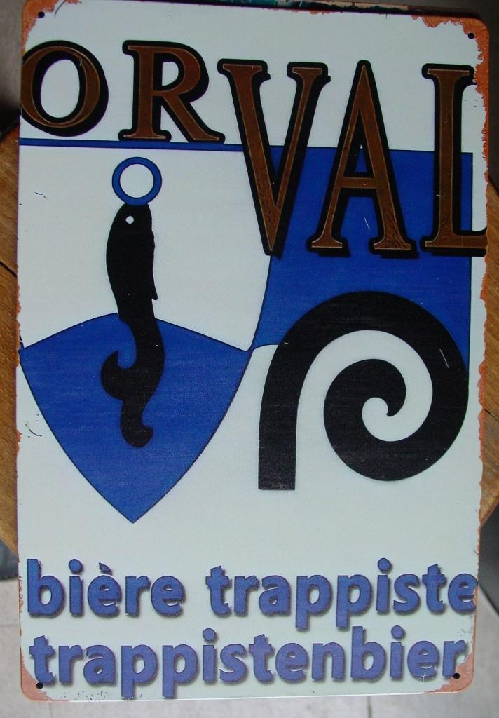 ORVAL REKLAME -METAAL-, Verzamelen, Ophalen of Verzenden, Gebruikt, Reclamebord, Plaat of Schild, Overige merken