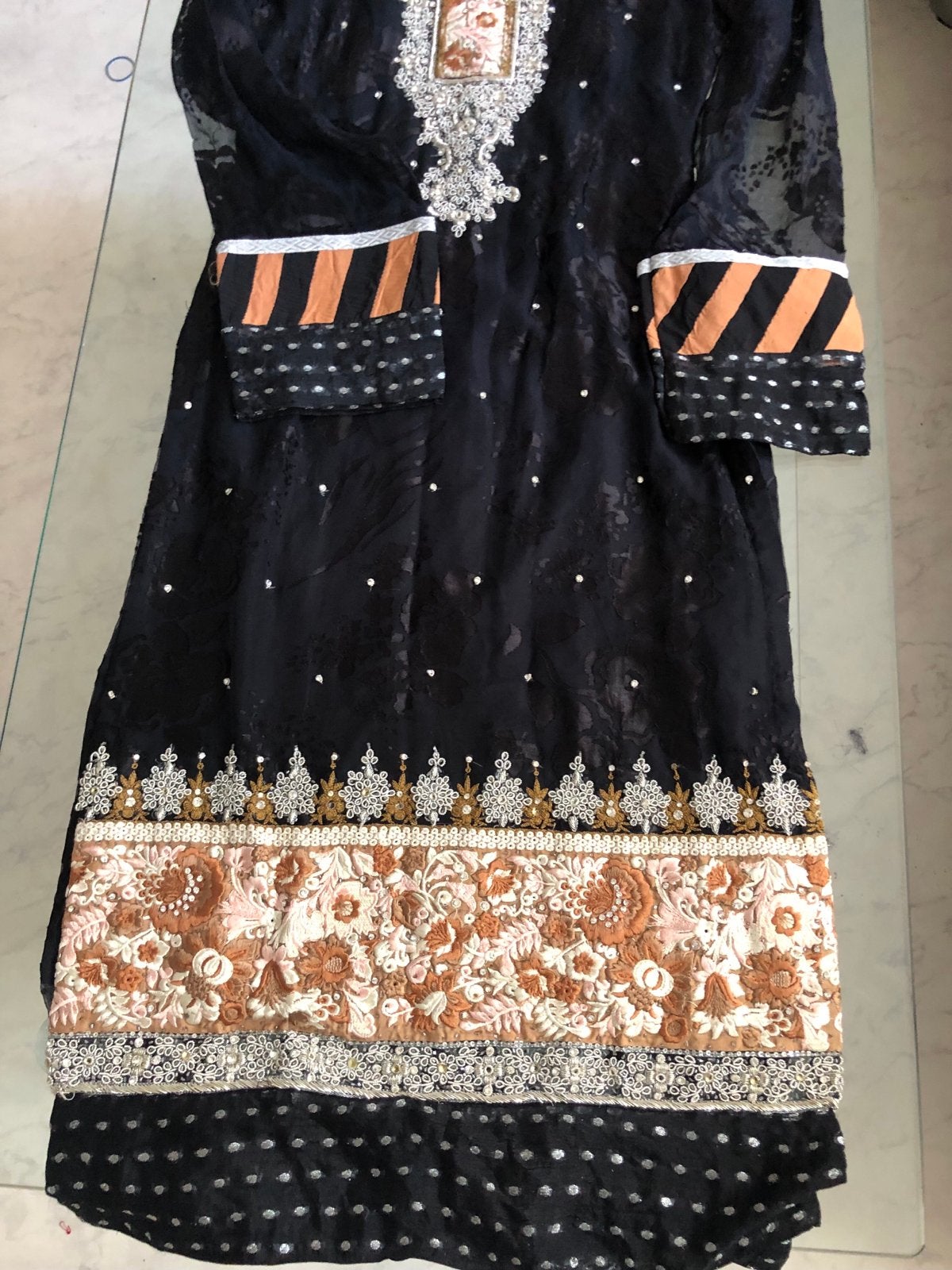 Bollywood Anarkali Salwaar Pakistaanse Indiase Jurk, Ophalen of Verzenden, Zwart