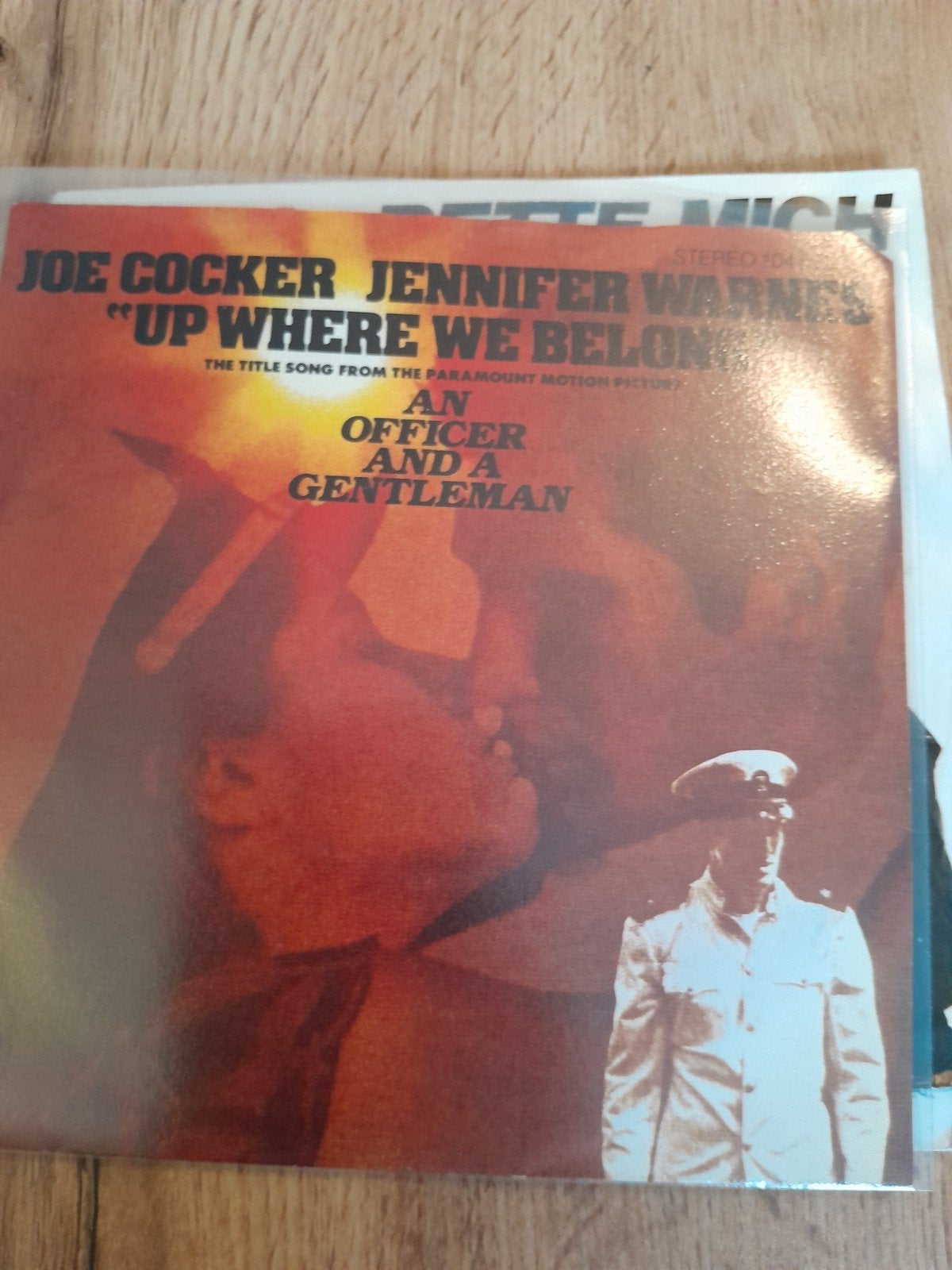 Joe cocker jennifer warnes 7 inch up where we belong, Cd's en Dvd's, Vinyl Singles, Ophalen of Verzenden, Zo goed als nieuw, Pop