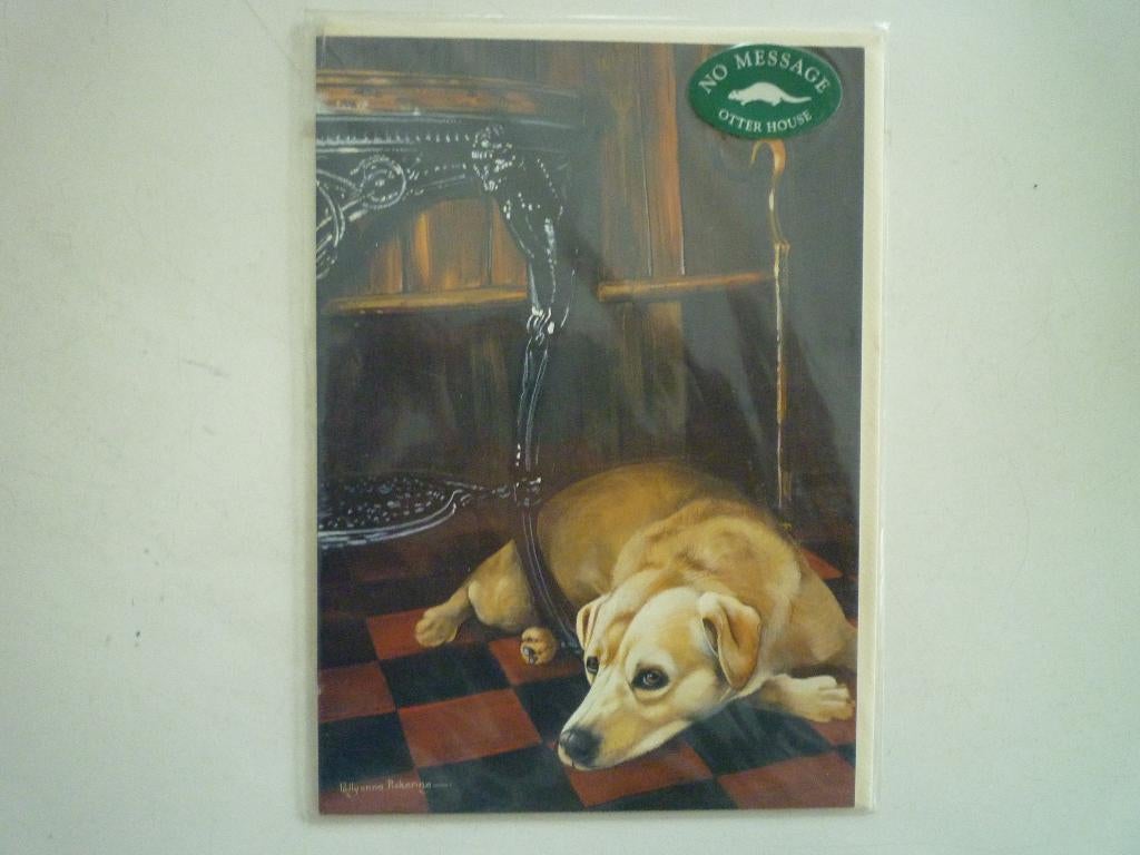 Labrador hond honden met envelop, Ophalen of Verzenden, Voor 1920, Hond of Kat