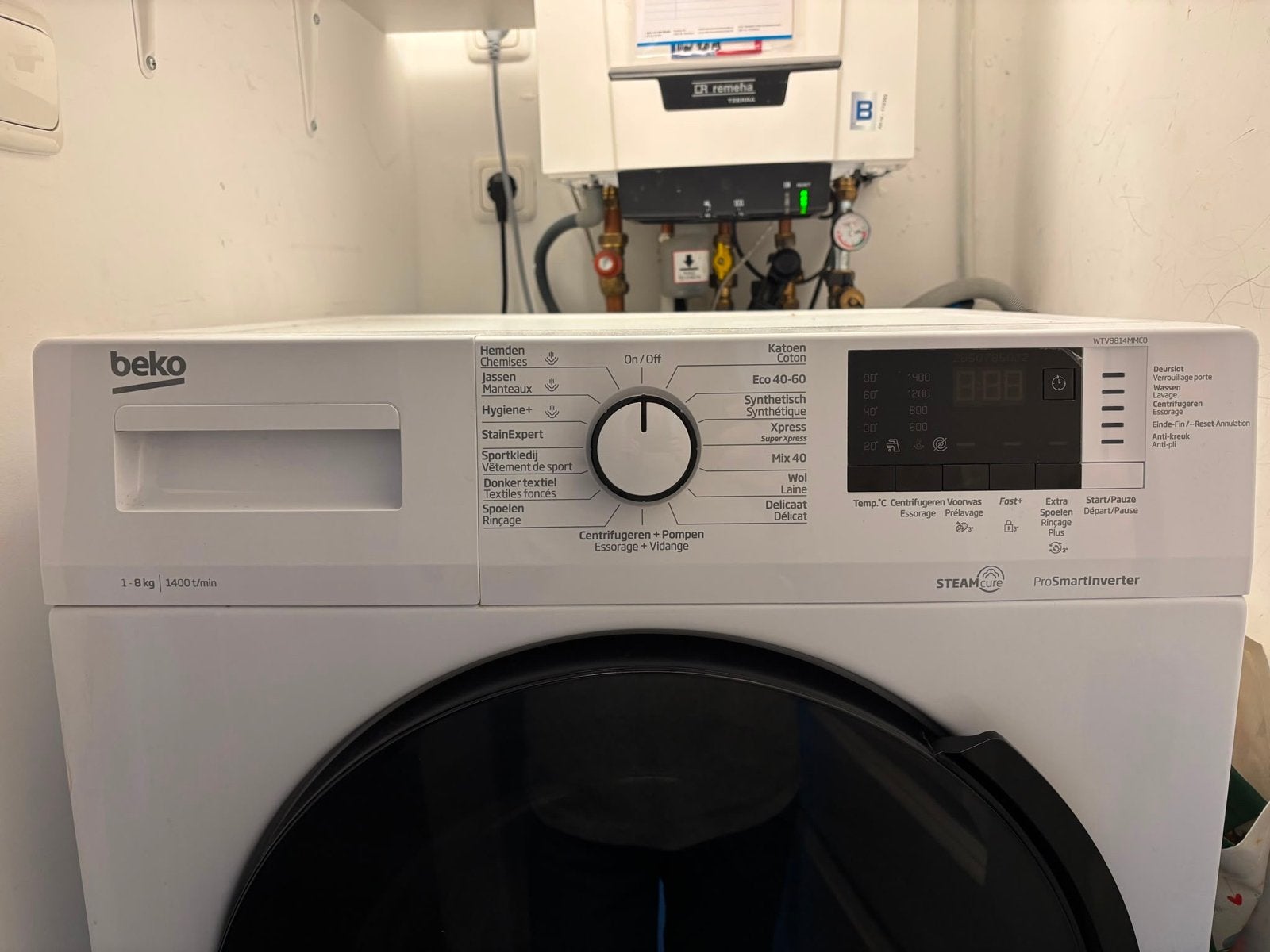 Beko Wasmachine 8kg washing machineProSmartInverter, Witgoed en Apparatuur, Wasmachines, 1200 tot 1600 toeren, 8 tot 10 kg, Ophalen of Verzenden