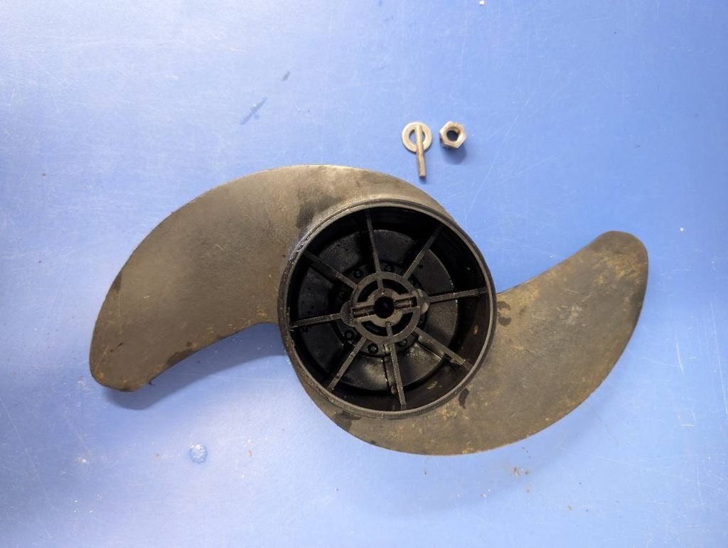 Woger 86 LBS propeller fluistermotor 24V met pen en moer, Ophalen of Verzenden, Gebruikt, Motor en Techniek, Motorboot