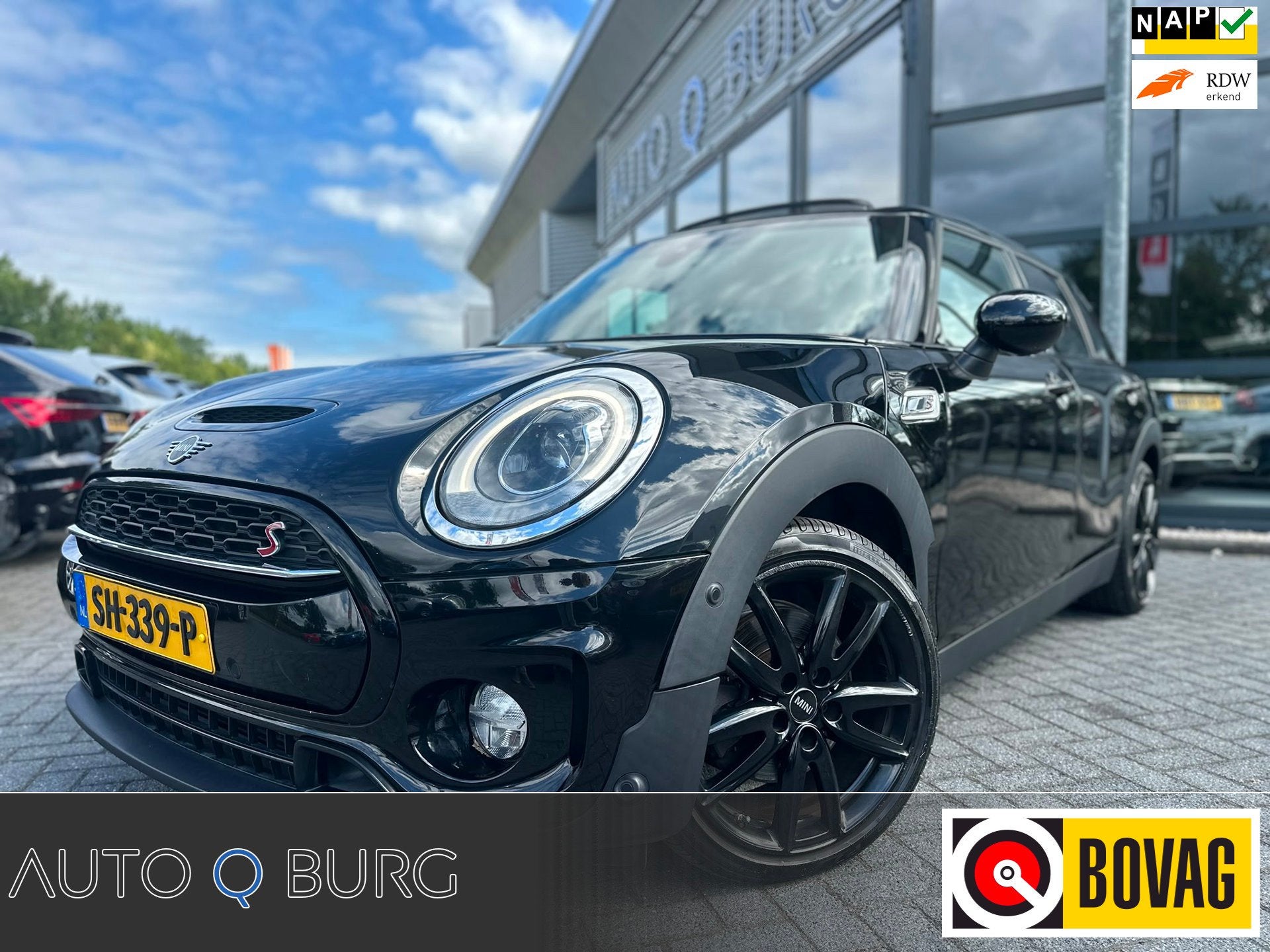 Mini Clubman 2.0 Cooper S Chili| Pano| HUD| Harman Kardon| M, Auto's, 1998 cc, Gebruikt, Leder en Stof, Zwart