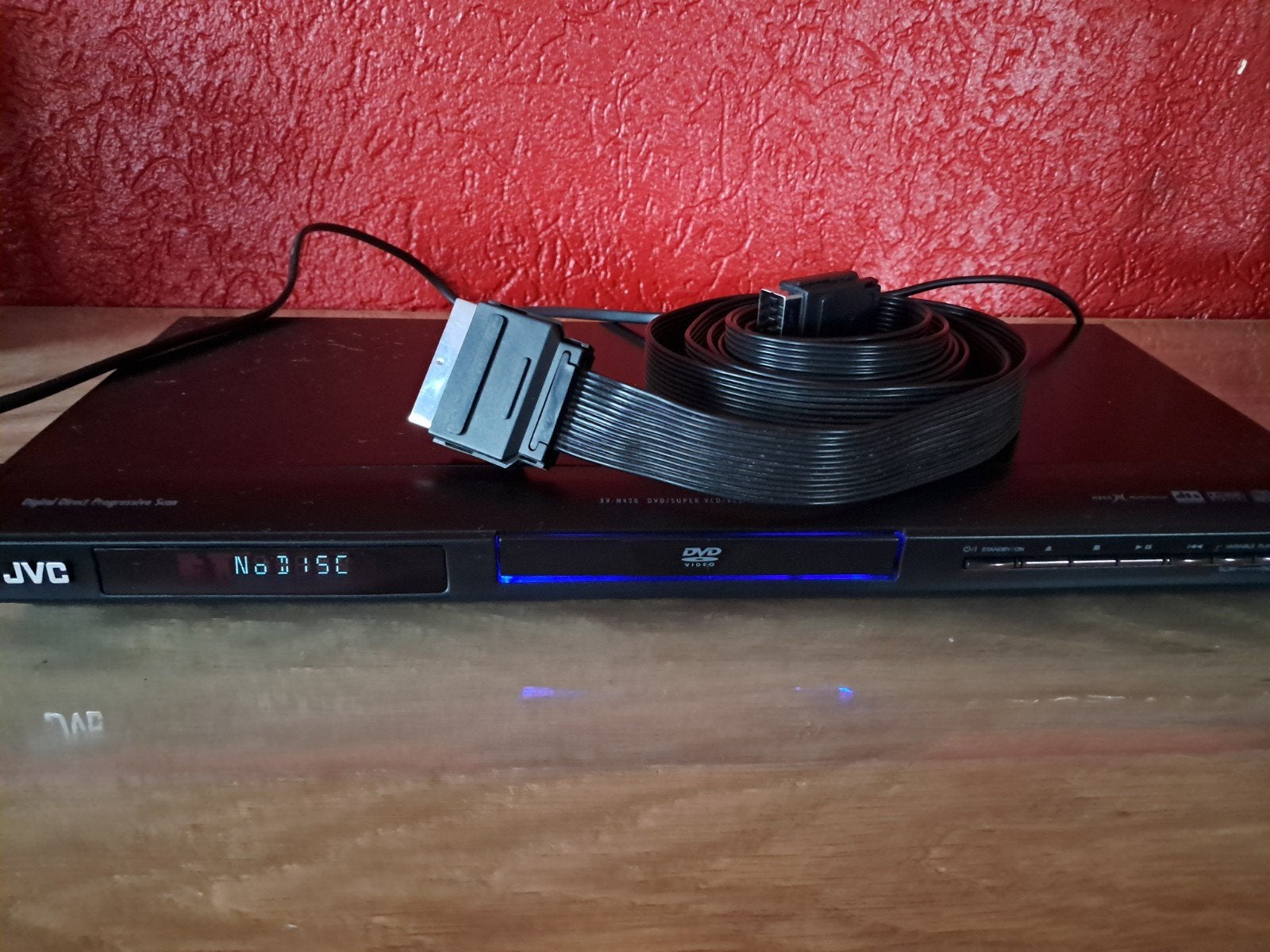 Zwarte JVC XV-N410B dvd-speler, Audio, Tv en Foto, Ophalen of Verzenden, Zo goed als nieuw, JVC
