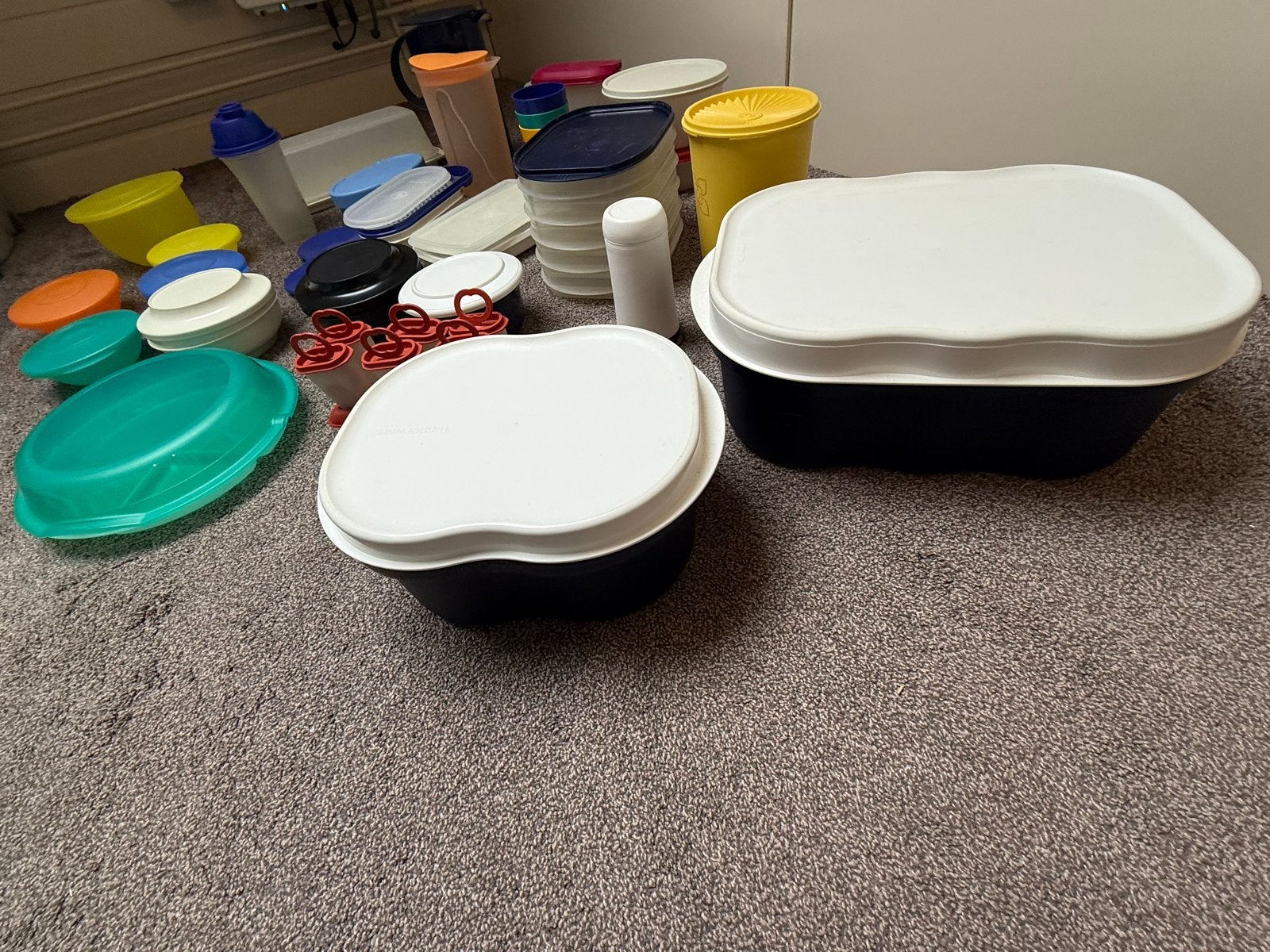 Grote partij Tupperware: bakken, kommen, bekers en meer, Ophalen, Gebruikt, Overige kleuren, Overige typen