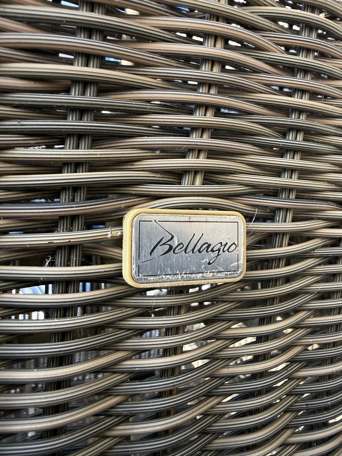 Tuinset Bellagio 4 delig, Ophalen, Gebruikt, Wicker, Bank