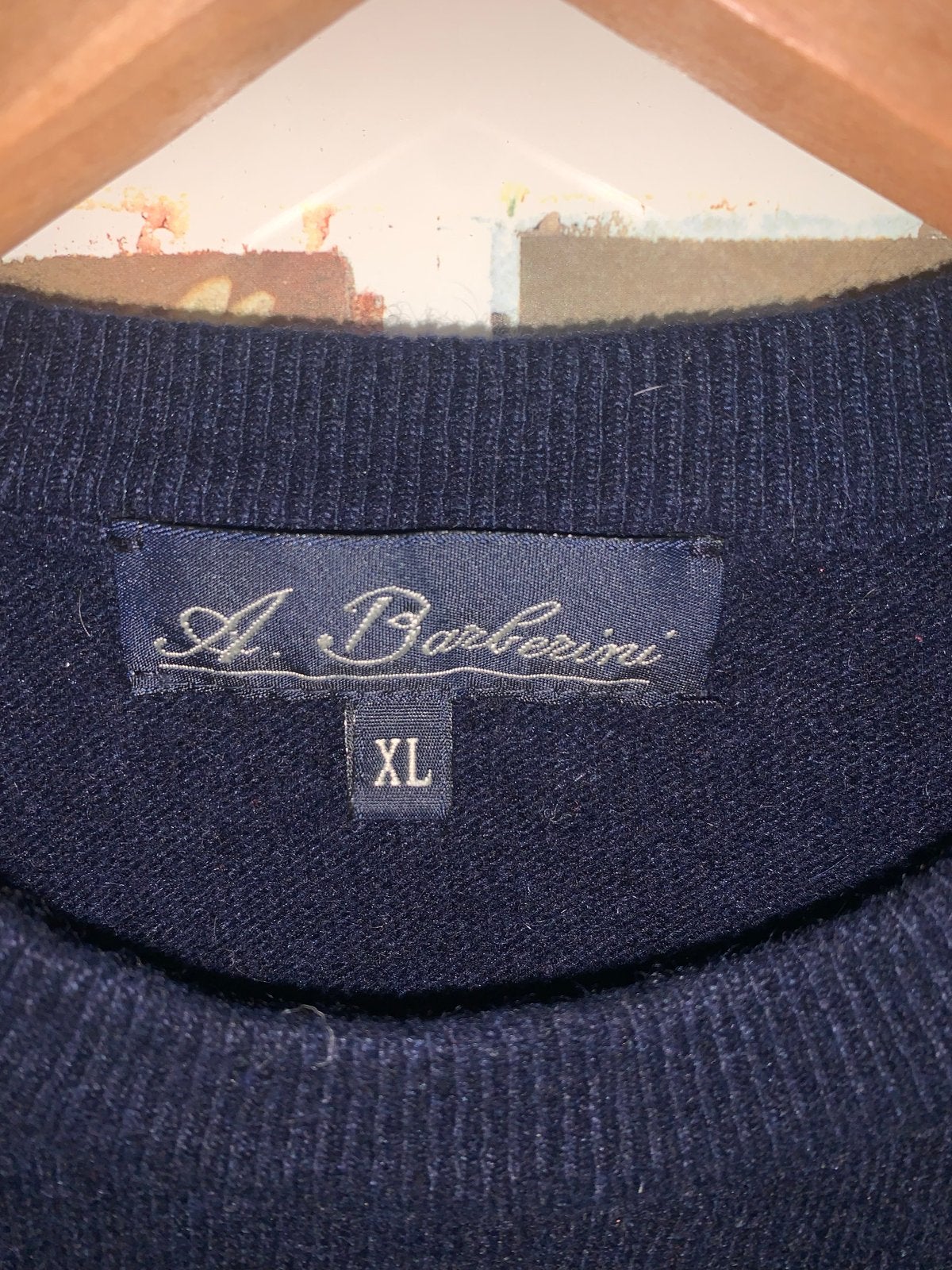A. Barberini Heren Trui - XL - Donkerblauw, Ophalen of Verzenden, Zo goed als nieuw, Maat 56/58 (XL), Blauw