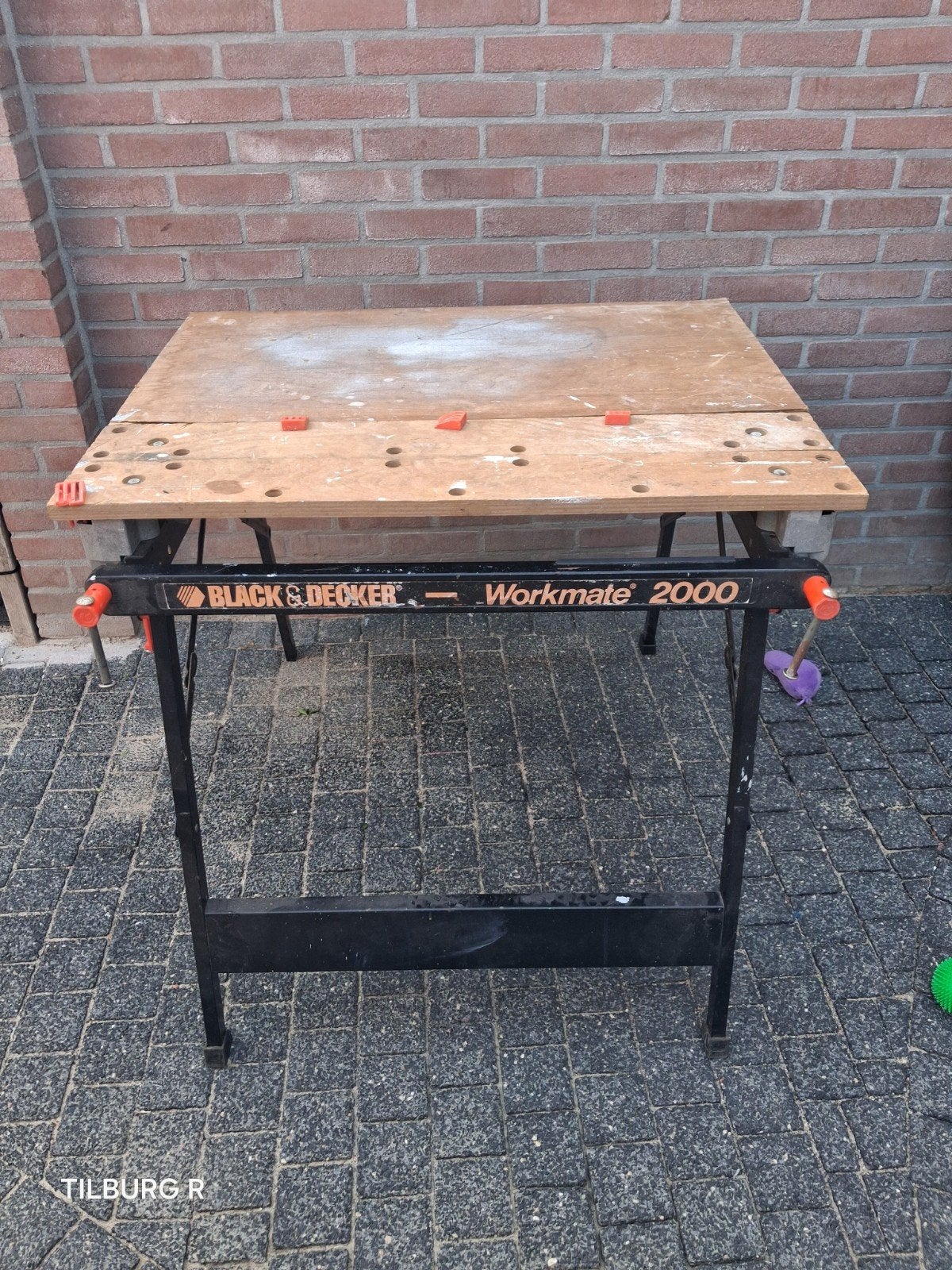 Black & Decker Workmate 2000 Werkbank met bankschroef, Doe-het-zelf en Verbouw, Werkbanken, Ophalen, Gebruikt, 70 tot 120 cm, Bankschroef