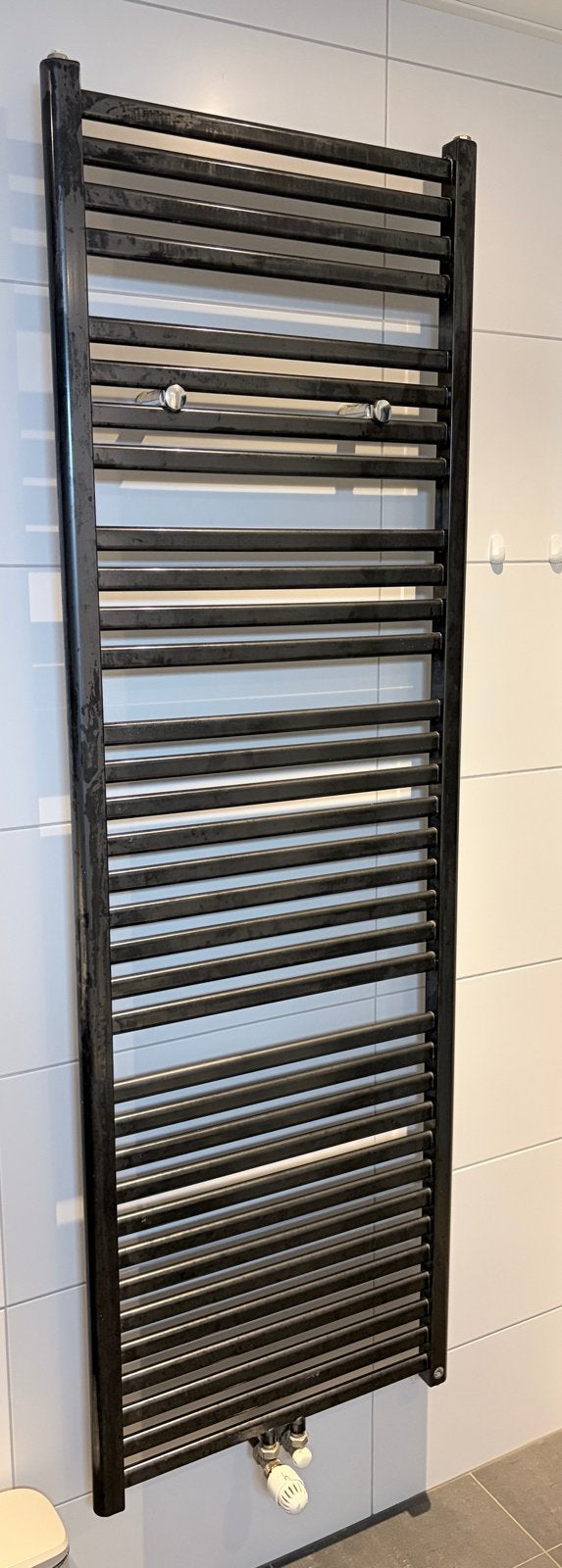 Zwarte design radiator 180x60cm, Ophalen, Gebruikt, Radiator, 60 tot 150 cm