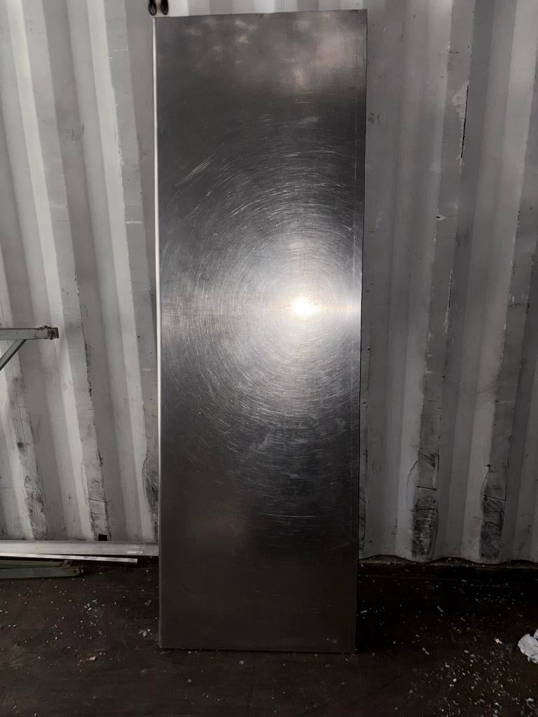 RVS keukenblad 210x69x5 cm - Duurzaam en Hygiënisch, Ophalen, Gebruikt, 200 cm of meer, Minder dan 100 cm