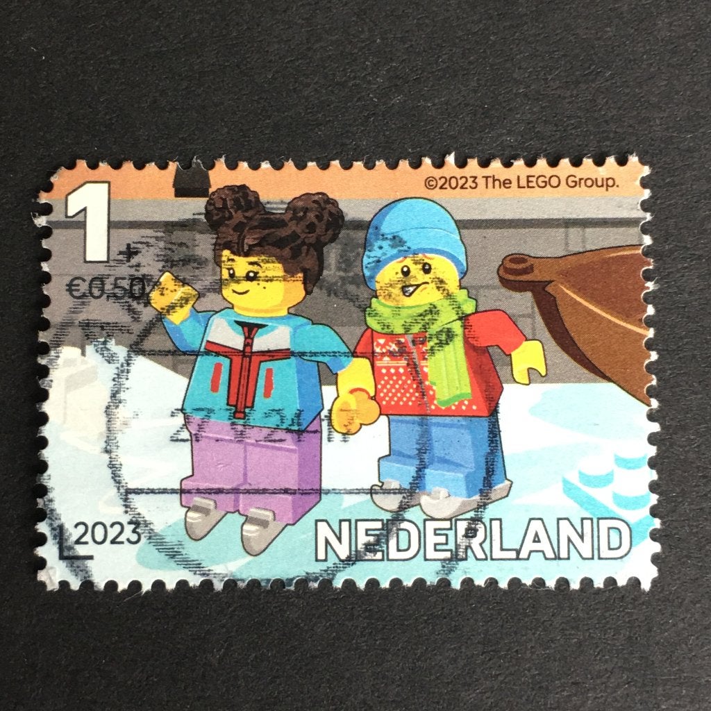 2276 Nederland 2023 NVPH 4148e LEGO, Schaatsen*LEES* - geste, Ophalen of Verzenden, Na 1940, Gestempeld