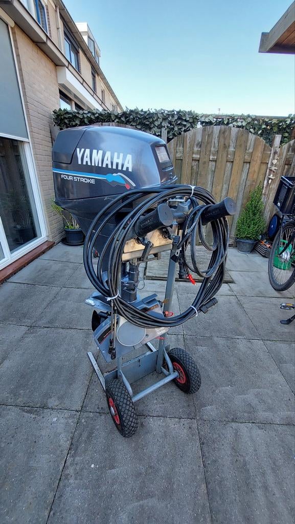 Nette Yamaha 9.9 pk 4 takt langstaart met el start en ab., Ophalen, Gebruikt, 5 tot 10 pk, Viertaktmotor
