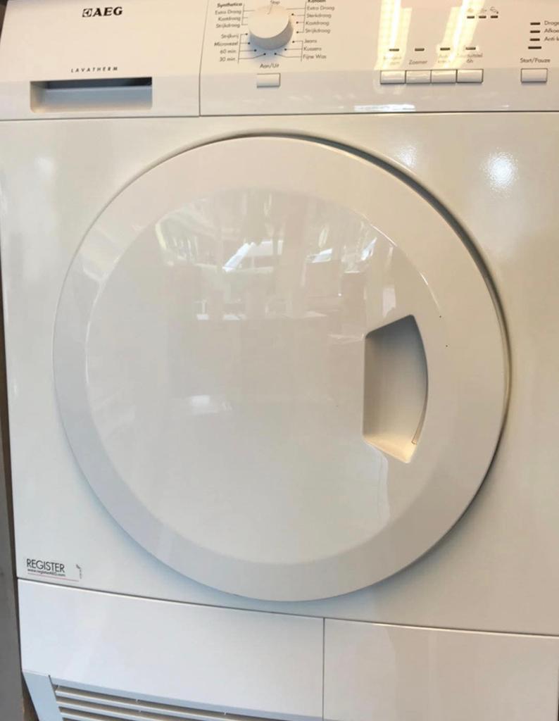 Aeg condensdroger, Witgoed en Apparatuur, 6 tot 8 kg, Gebruikt, Ophalen of Verzenden, 85 tot 90 cm