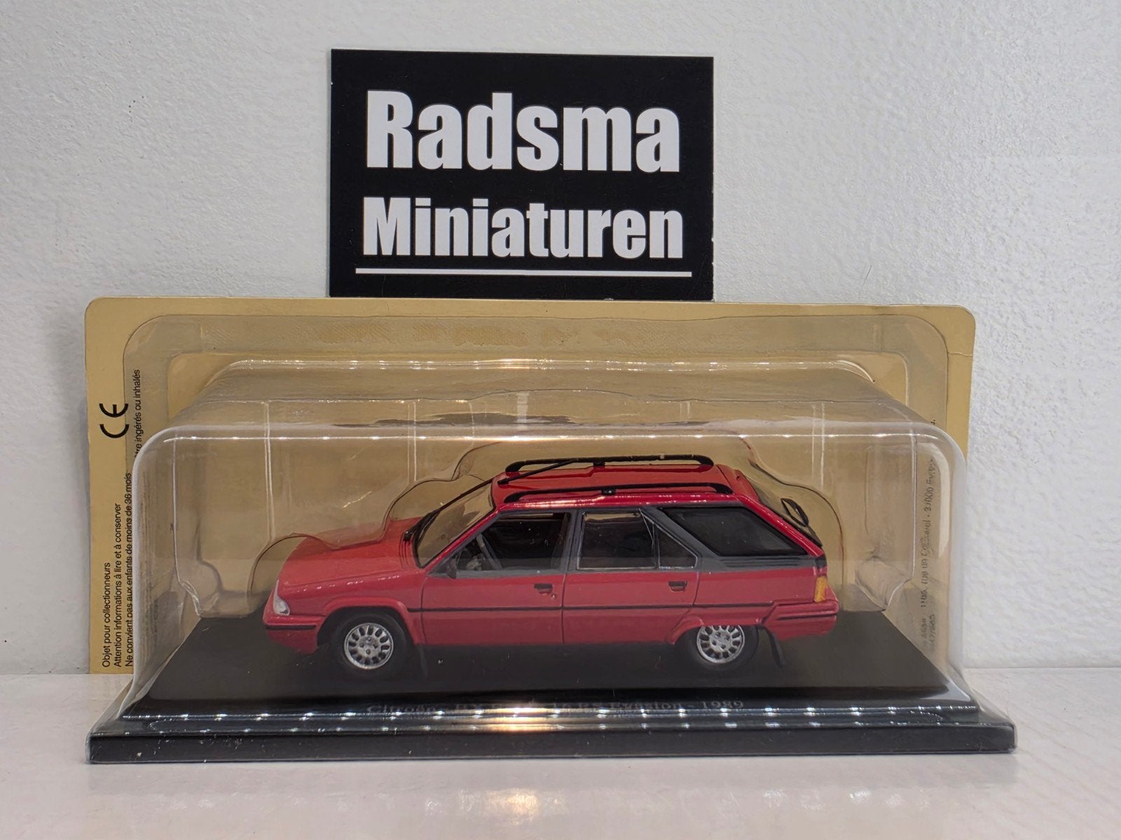 Citroën Bx Break 16 RS Evasion - Rood 1:43 Universal Hobbies, Hobby en Vrije tijd, Auto, Nieuw, Ophalen of Verzenden, Universal Hobbies