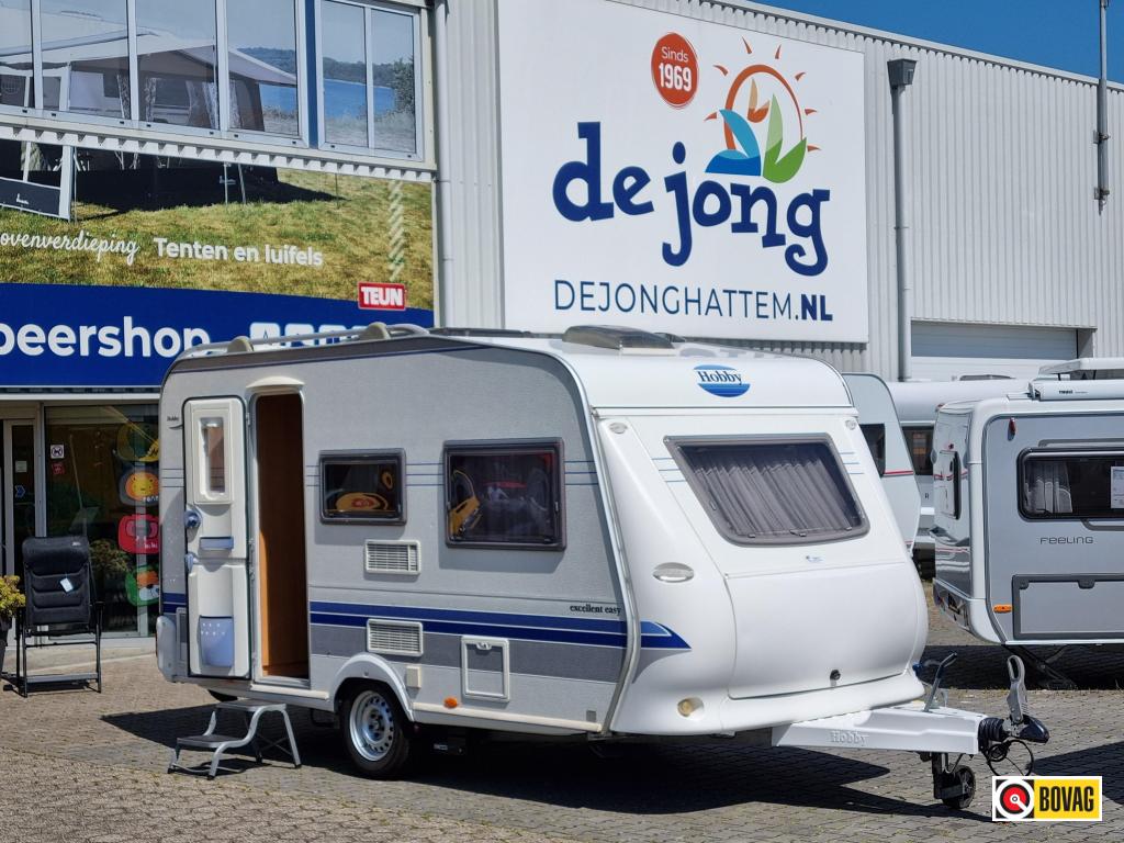 Hobby Excellent Easy 400 SF - Mover - Voortent -, Caravans en Kamperen, Hobby, Bedrijf, Treinzit, 4 tot 5 meter
