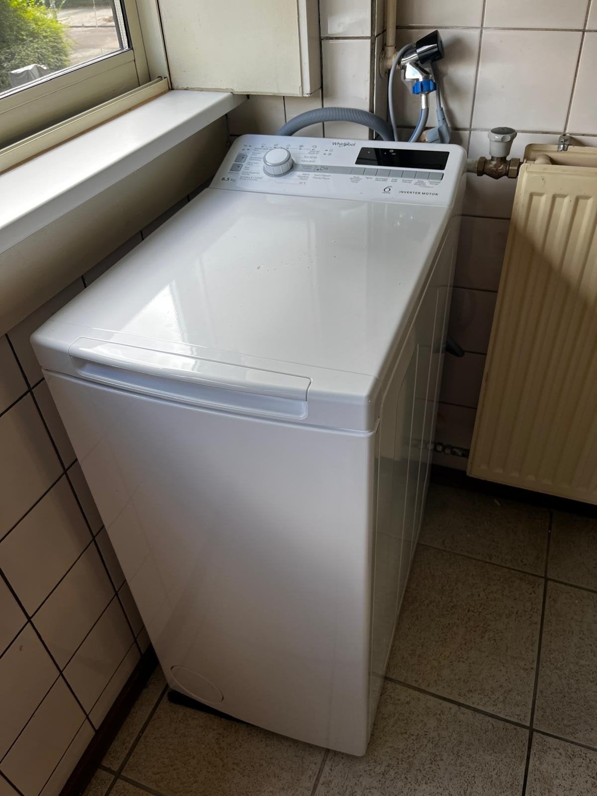 splinternieuwe whirlpool bovenlader wasmachine, Witgoed en Apparatuur, Wasmachines, Ophalen, Nieuw, 85 tot 90 cm, 1200 tot 1600 toeren