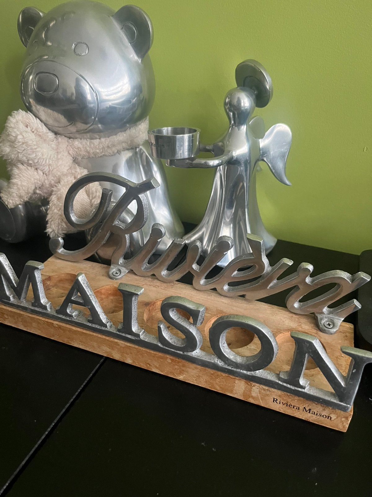 Riviera Maison RM set 4 stuks in 1 koop, Huis en Inrichting, Ophalen, Gebruikt, Zilver, Metaal