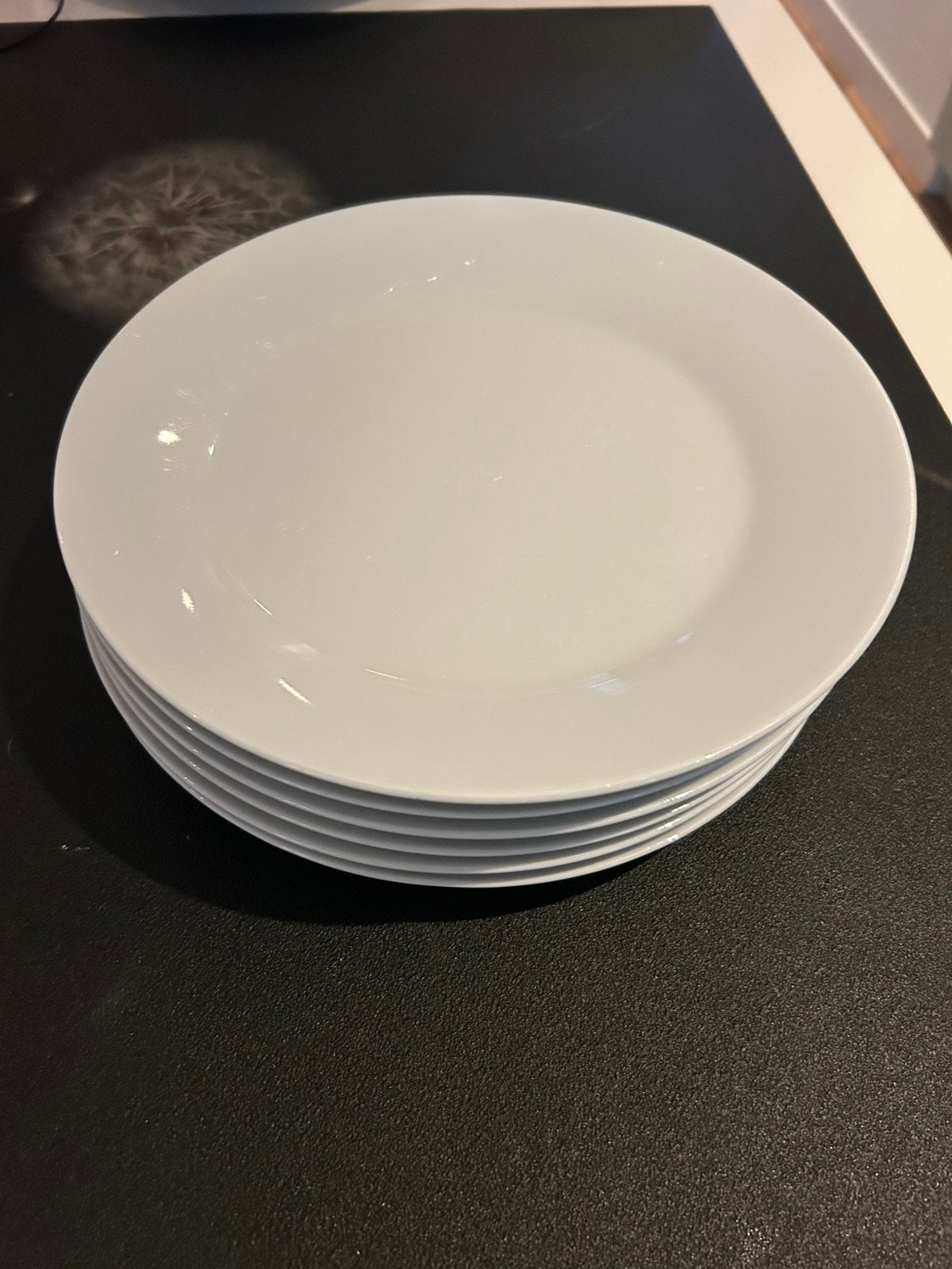 Witte porseleinen diner borden (6x), Ophalen, Gebruikt, Bord(en), Overige stijlen