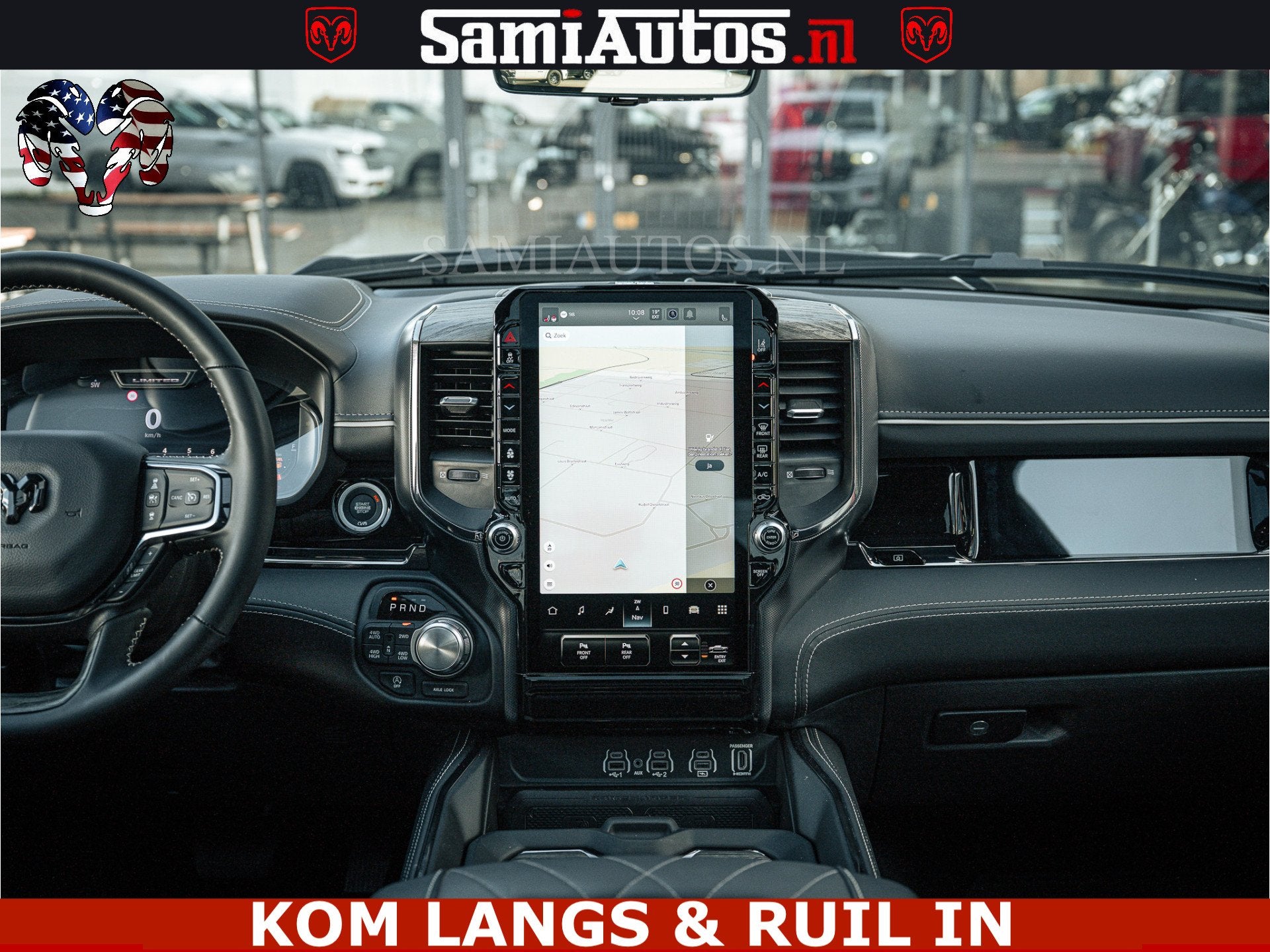 Dodge Ram Limited Night 540HP 706Nm | Massage + Full Option, Automaat, Met garantie (alle), Wit, Leder
