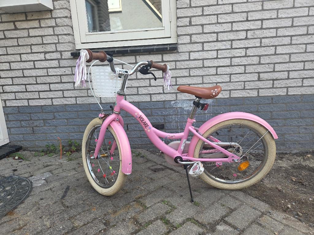 Meisjesfiets 18 inch, Ophalen, Terugtraprem, Gebruikt, Yolare