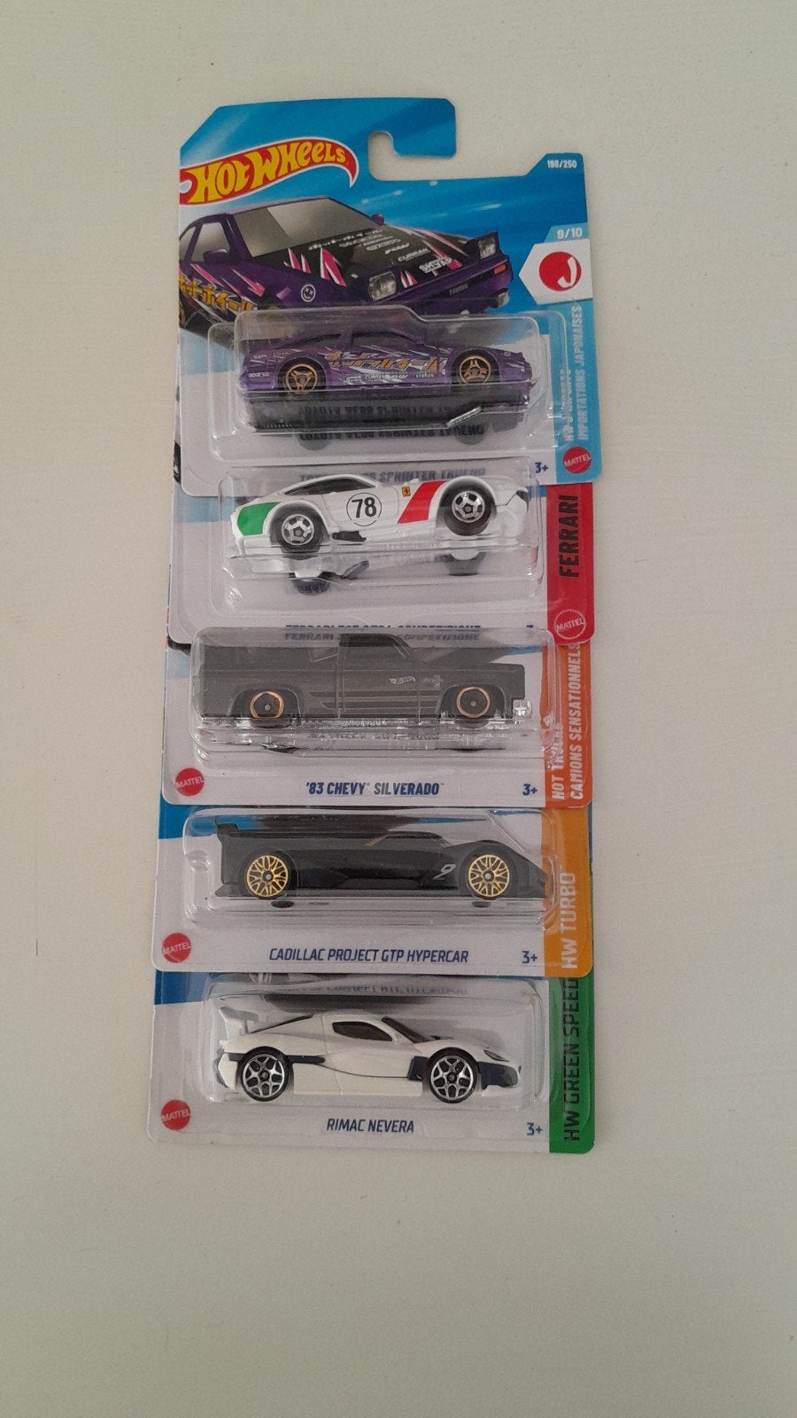 Set van 5 Hot Wheels auto's - Nieuw in verpakking, Ophalen of Verzenden, Nieuw, Auto