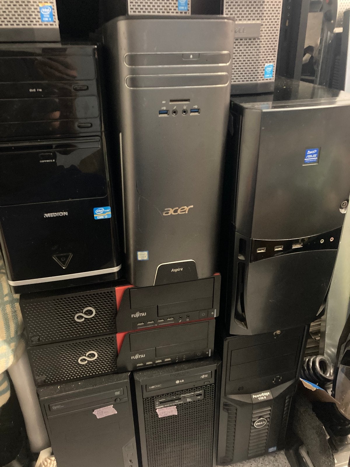 Partij computers (10stuks), Ophalen, Gebruikt, 3 tot 4 Ghz