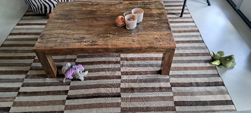 teakhouten salontafel, Ophalen, Minder dan 50 cm, Gebruikt, 100 tot 150 cm