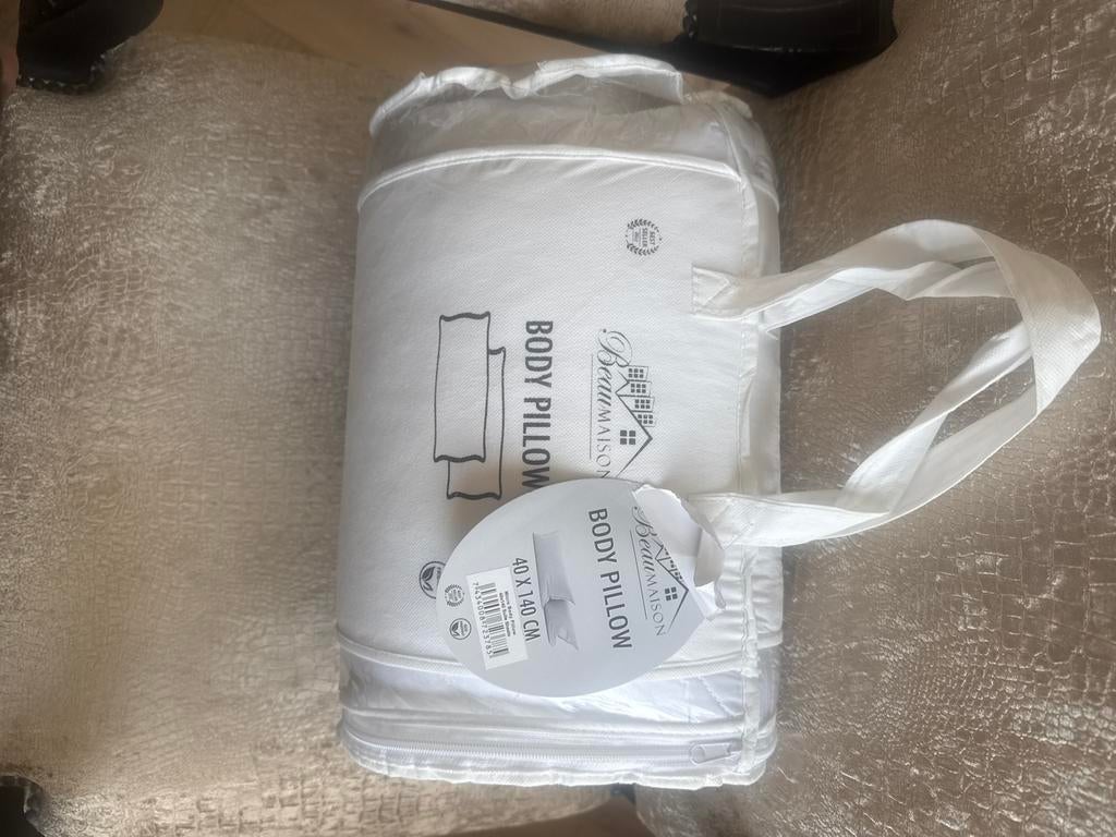 Beau Maison Body Pillow - Lichaamskussen 40x140 cm, Overige maten, Wit, Nieuw, Ophalen of Verzenden