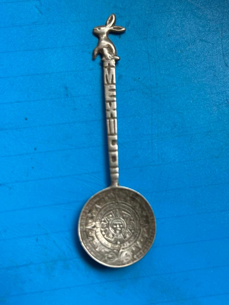 Vintage Zilveren Lepel Mexico Konijn 925, Ophalen of Verzenden, Zilver